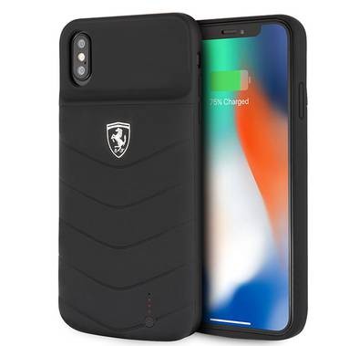 Ferrari Off Track Full Cover Power Case 4000mAh for iPhone 11 Pro Max, Officially Licensed, Shock Resistant, Scratches Resistant