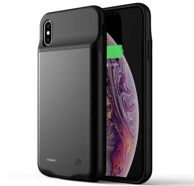 Porodo Battery Case for iPhone Xs Max - Power Battery Case 4000mAh - Black