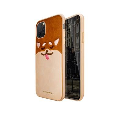 Viva Madrid Shiba Back Case for iPhone 11 Pro, Shock Resistant, Cameras, Buttons and Speakers, with Wireless Chargers - Medium Brown