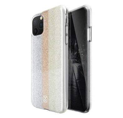 Viva Madrid Rutilar Back Case for iPhone 11 Pro Max (6.5"), Shock Resistant, Cameras, Buttons and Speakers, with Wireless Chargers - Gold