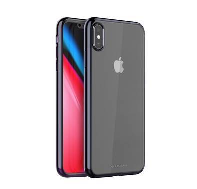 Viva Madrid Glaxo Flex Back Case Compatible for iPhone Xs Max (6.5") Anti-Scratch, Easy Access to All Ports, Drop Protection Cover Suitable with Wireless Chargers - Ash Gunmetal