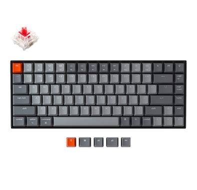 Keychron K2 Wireless Bluetooth/USB Wired Gaming Mechanical Keyboard,  Compact 84 Keys RGB LED Backlig