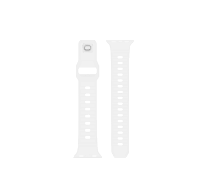 Green Lion Premier Hovel Series Strap, Fit & Comfortable Replacement Wrist Band, Adjustable Straps Compatible for Apple Watch 38/40mm - White