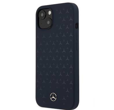 CG MOBILE Mercedes Benz Liquid Silicone Case With Stars Pattern Compatible for iPhone 13 (6.1") Anti-Scratch, Easy Access to All Ports, Drop Protection