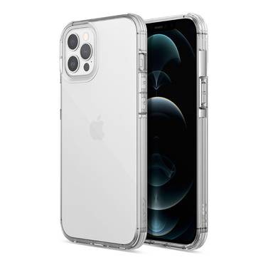 X-Doria Raptic Clear Case with Sleek Design Compatible for iPhone 13 Pro Max (6.7") Anti-Scratch, Easy Access to All Ports, 6ft Drop Tested, Shock Absorbing Rubber Protection Back Cover Suitable with Wireless Charging