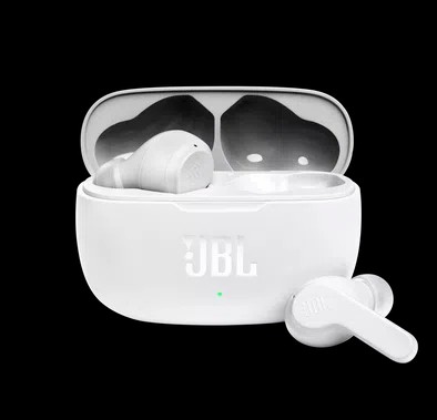  JBL Wave 200TWS True Wireless In-Ear Headphones with Touch Control Calls & Voice Assistant, Deep Bass Sound, 20-hours Playback, Ultra-light & Comfortable Pocket Friendly Bluetooth Earbuds