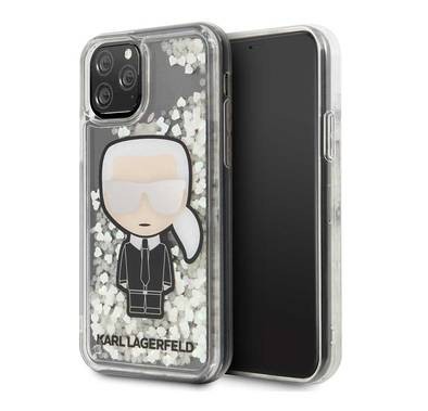 CG MOBILE Karl Lagerfeld Ikonik Mirror Glass Case Compatible For iPhone 11 Pro Max (6.5") Shock Absorbent & Scratch Resistant, Easy Access to All Ports (Cameras, Buttons