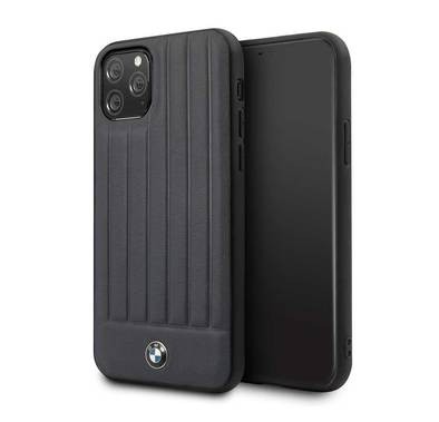 BMW Hard Case Leather Lines Compatible with iPhone 11 Pro, Full Protection, Accurate Cutouts Easy Access to All Ports, Scratch Resistant - Navy