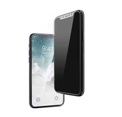 Devia Real Series 3D Full Screen Privacy Tempered Glass Compatible with iPhone 11 Pro 5.8", 9H Hardness, Privacy Protection, Anti-Scratch & Abrasion, Easy to Install - Black