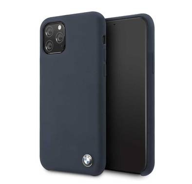 CG Mobile BMW Signature Collection Silicone Hard Case Compatible for iPhone 11 Pro (5.8") Shock & Scratch Resistant, Shock & Drop Protection Back Cover Officially Licensed - Navy