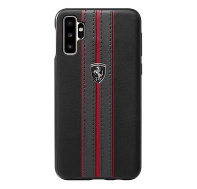 CG Mobile Ferrari Urban PU Leather لهاتف Galaxy Note 10Plus ، مقاوم للصدمات والخدوش ، سهل الوصول إلى جميع المنافذ ، حماية من السقوط ، مرخص رسميًا - أسود