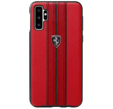 CG Mobile Ferrari Urban PU Leather لهاتف Galaxy Note 10 ، مقاوم للصدمات والخدوش ، سهل الوصول إلى جميع المنافذ ، حماية من السقوط ، مرخص رسميًا - أحمر