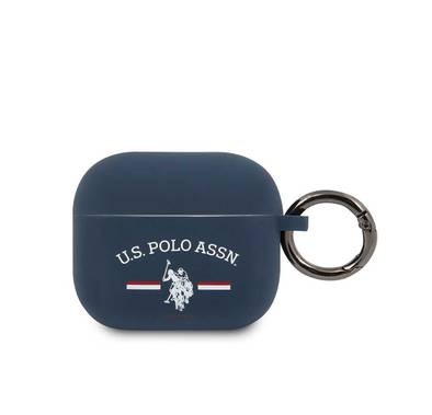 U.S.Polo Assn.Silicone Horses Flag Case for Airpods 3 - Navy