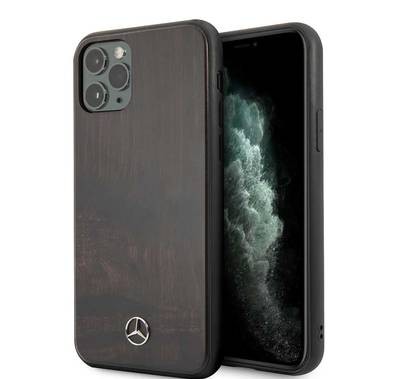 CG MOBILE Mercedes-Benz RoseWood Hard Phone Case for iPhone 11 Pro Officially Licensed - Brown