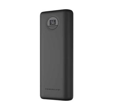 Powerology Portable Compact Power Bank 20000mAh 30W - Black