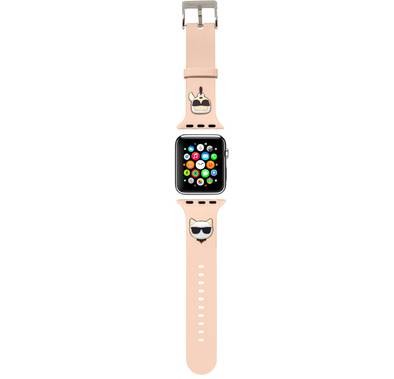 Karl Lagerfeld Strap Silicone Karl & Choupette Head Logo-Pink