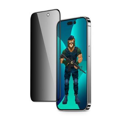 Green 3D PET Privacy Glass Screen Protector - Black