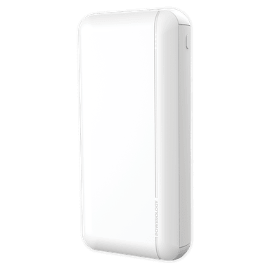 Powerology 20000mAh Quick Charging Power Bank - White