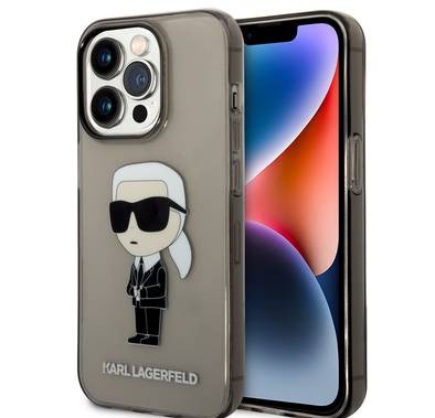 Karl Lagerfeld Hard Case IML NFT Ikonik iPhone 14 Pro - Black