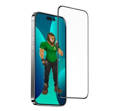 واقي الشاشة الزجاجي Green Lion 3D PET HD لأجهزة iPhone 14 Plus - شفاف