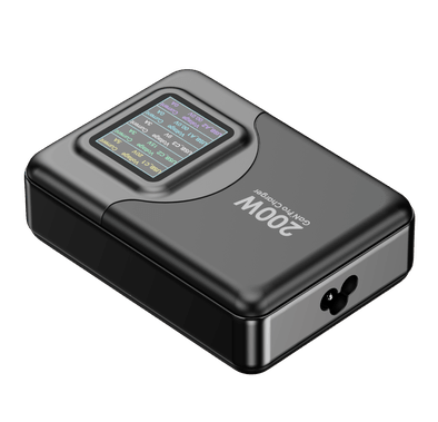 Powerology 200W GaN Charging Terminal Simultaneous Fast-Charging for Multiple Devices - Black