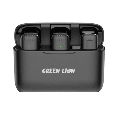 Green Lion 2 in 1 Wireless Microphone with Lightning Connector - Black