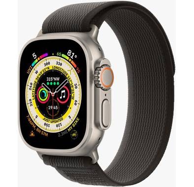 Green Lion Trial Loop Watch Band Apple Watch 42/44/45/49 mm - Black