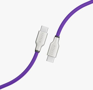 Levelo USB-C To USB-C 1.1m Cable - Purple