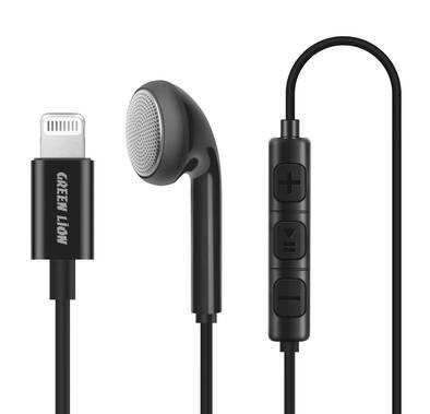 Green Lion MFI Mono Earphone - Black