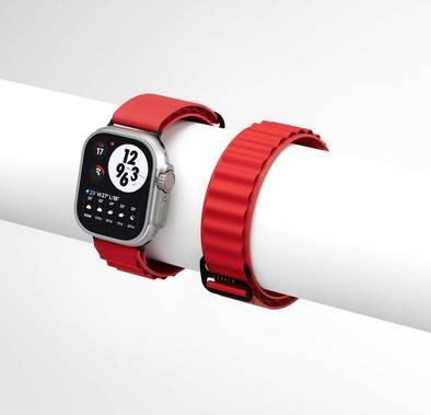 Levelo Ace Loop Nylon Watch Strap - Red