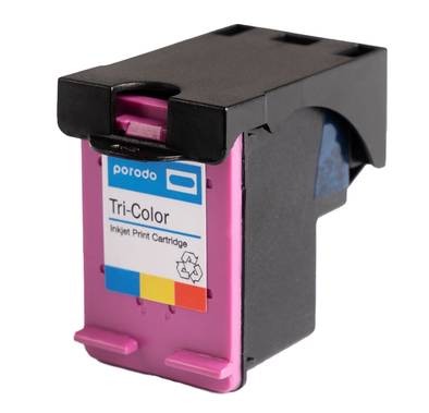 Porodo Tri-Color 62 Ink Cartridge with High-Yield Design, Compatible with Porodo Printers - Black