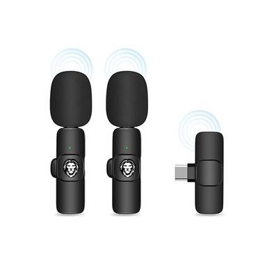 Green Lion 3 In 1 Wireless Microphone  - Black