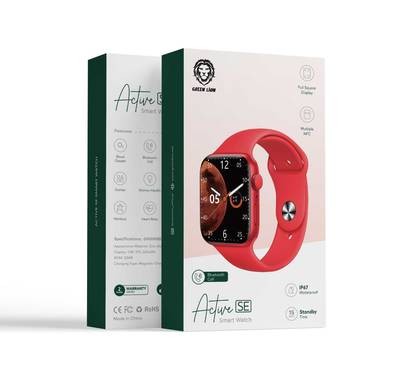 Green Lion Active SE Smart Watch - Red