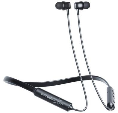 Porodo Blue ENC Neckband Earbuds - Black