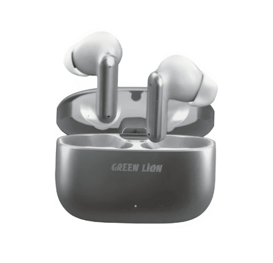 Green Lion Santorini Stereo Earphones - Silver