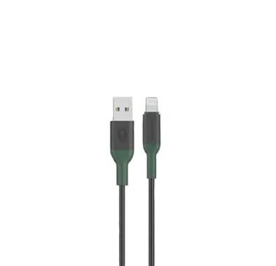 Green Lion USB-A to Lightning Cable - 1-Meter TPE Cable - Black - 1M