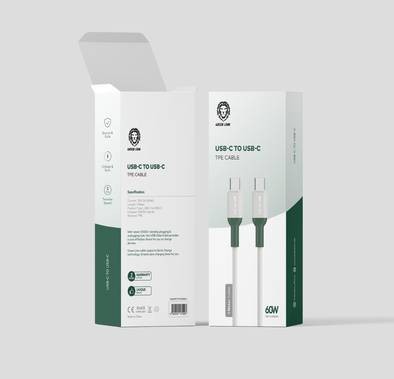 Green Lion USB-C to Type-C TPE Cable - 1-Meter - White