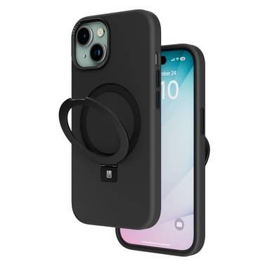 Levelo Iris Pro Liquide Silicone Case For iPhone 15 - Black