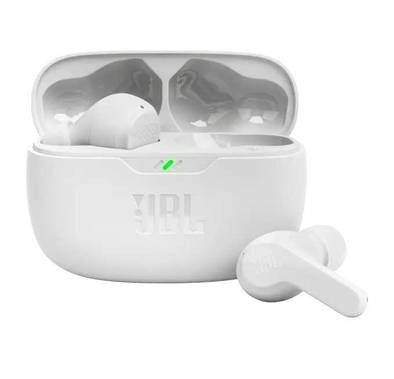 JBL Wave Beam True Wireless In-Ear Earbuds with Mic - White