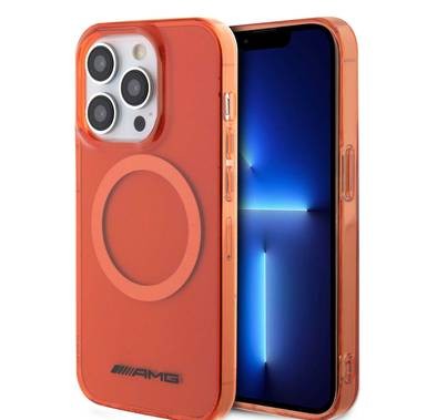 AMG iPhone 15 Pro Max For Magsafe Transparent Case  - Orange