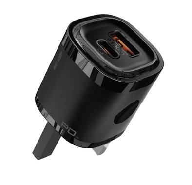 Green Lion PD+QC 20W One-Way Solution Mini Wall Charger  - Black