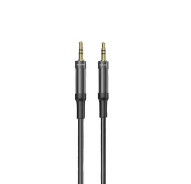 Green Lion AUX To AUX PVC Cable(1m) - Black - 1M