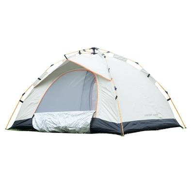 Green Lion GT-3 Camping Tent, Windproof Rop, UV Protection, 4 People Capacity - Beige