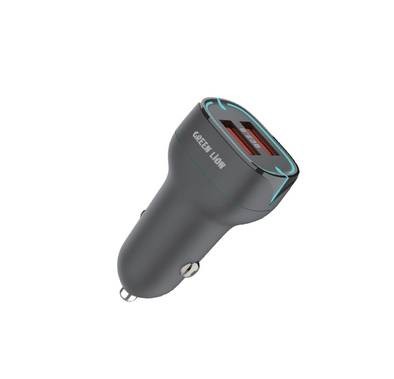 Green Lion Dual QC3.0 Car Charger - Black