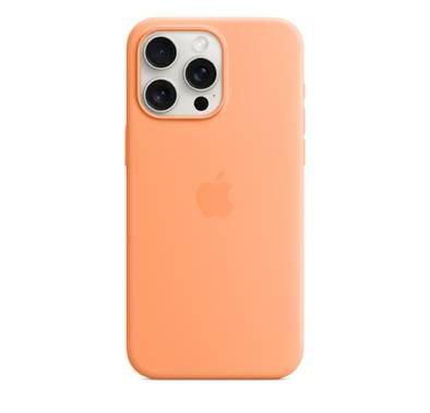 Apple iPhone 15 Pro Max Silicone Case with MagSafe - Orange Sorbet