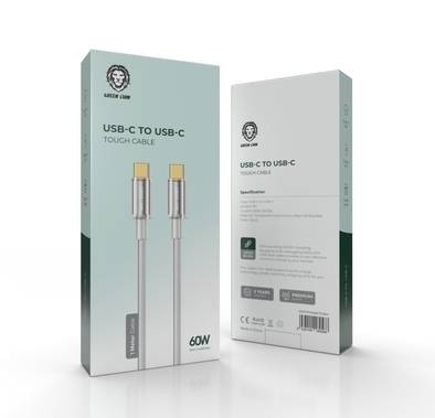 Green Lion Type-C To Type-C Tough Cable (1m) - White