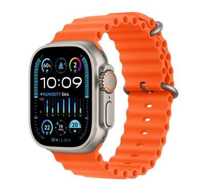 Apple Watch Ultra 2 [GPS + Cellular 49mm] with Titanium Case & Orange Ocean Band