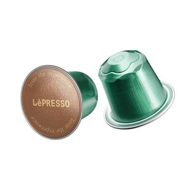 LePresso Aluminum capsules for Nespresso 100% Arabica - Green