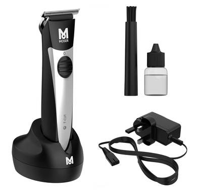 Moser T-Cut Professional Cordless Trimmer With T-Blade - Black / Silver