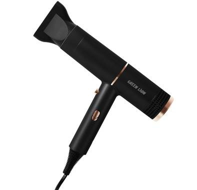 Green Lion Bristol Hair Dryer with Cool Shot Function - Black